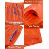 image:imageAPTRO Mens Swim Trunks 5 Inch with Compression Liner Board Shorts Quick Dry Bathing Suit Zipper PocketsOrange