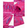image:imageAPTRO Mens Swim Trunks 5 Inch with Compression Liner Board Shorts Quick Dry Bathing Suit Zipper PocketsRose Pink