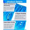 image:imageAPTRO Mens Swim Trunks 9 inch Bathing Suit Board Shorts with Zipper Pockets Swimming Swimsuit Beach Shorts Big and TallLr Blue Palm Tree