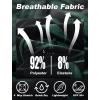 image:imageAPTRO Mens Swim Trunks with Compression Liner 5 inch Inseam Quick Dry 2 in 1 Swimming Board Shorts Beach with Zipper PocketsBlack Green Leaves