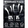 image:imageAPTRO Mens Swim Trunks with Compression Liner 5 inch Inseam Quick Dry 2 in 1 Swimming Board Shorts Beach with Zipper PocketsBlack Leaves