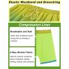 image:imageAPTRO Mens Swim Trunks with Compression Liner 5 inch Inseam Quick Dry 2 in 1 Swimming Board Shorts Beach with Zipper PocketsYellow Teal Fade