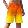 image:imageAPTRO Mens Swim Trunks 9 inch Bathing Suit Board Shorts with Zipper Pockets Swimming Swimsuit Beach Shorts Big and TallLr Orange Palm Tree