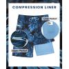 image:imageAPTRO 2 in 1 Mens Swim Trunks 9 with Zipper Pockets Bathing Suit Builtin Board Shorts Swimwear Long ShortsBs03 Palm Blue