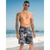 image:imageAPTRO 2 in 1 Mens Swim Trunks 9 with Zipper Pockets Bathing Suit Builtin Board Shorts Swimwear Long ShortsBs05 Camo Green