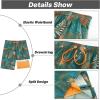 image:imageAPTRO 2 in 1 Mens Swim Trunks 9 with Zipper Pockets Bathing Suit Builtin Board Shorts Swimwear Long ShortsBs06 Orange Green Palm