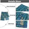 image:imageAPTRO 2 in 1 Mens Swim Trunks 9 with Zipper Pockets Bathing Suit Builtin Board Shorts Swimwear Long ShortsBs06 Totem Blue