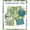 image:imageAPTRO 2 in 1 Mens Swim Trunks 9 with Zipper Pockets Bathing Suit Builtin Board Shorts Swimwear Long ShortsBs06 Totem Green