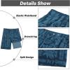 image:imageAPTRO 2 in 1 Mens Swim Trunks 9 with Zipper Pockets Bathing Suit Builtin Board Shorts Swimwear Long ShortsBs06 Totem Navy