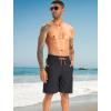 image:imageAPTRO 2 in 1 Mens Swim Trunks 9 with Zipper Pockets Bathing Suit Builtin Board Shorts Swimwear Long ShortsBs08 Multicolor