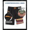 image:imageAPTRO 2 in 1 Mens Swim Trunks 9 with Zipper Pockets Bathing Suit Builtin Board Shorts Swimwear Long ShortsBs08 Multicolor