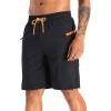 image:imageAPTRO 2 in 1 Mens Swim Trunks 9 with Zipper Pockets Bathing Suit Builtin Board Shorts Swimwear Long ShortsBs08 Multicolor