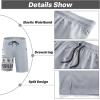 image:imageAPTRO 2 in 1 Mens Swim Trunks 9 with Zipper Pockets Bathing Suit Builtin Board Shorts Swimwear Long ShortsBs12 Light Gray