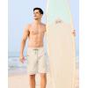 image:imageAPTRO 2 in 1 Mens Swim Trunks 9 with Zipper Pockets Bathing Suit Builtin Board Shorts Swimwear Long ShortsBs15 Light Khaki