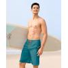 image:imageAPTRO 2 in 1 Mens Swim Trunks 9 with Zipper Pockets Bathing Suit Builtin Board Shorts Swimwear Long ShortsBs16 Cyan