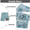 image:imageAPTRO 2 in 1 Mens Swim Trunks 9 with Zipper Pockets Bathing Suit Builtin Board Shorts Swimwear Long ShortsBt02 Light Blue Monstera