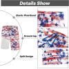 image:imageAPTRO 2 in 1 Mens Swim Trunks 9 with Zipper Pockets Bathing Suit Builtin Board Shorts Swimwear Long ShortsFlag