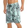 image:imageAPTRO 2 in 1 Mens Swim Trunks 9 with Zipper Pockets Bathing Suit Builtin Board Shorts Swimwear Long ShortsLight Greenfloral