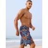 image:imageAPTRO 2 in 1 Mens Swim Trunks 9 with Zipper Pockets Bathing Suit Builtin Board Shorts Swimwear Long ShortsPalm Orange