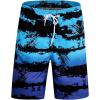 image:imageAPTRO Mens Swim Trunks 9 Quick Dry Bathing Suit Big amp Tall Beach SwimsuitsBlue Black Stripes