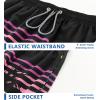 image:imageAPTRO Mens Swim Trunks 9 Quick Dry Bathing Suit Big amp Tall Beach SwimsuitsRainbow Palm Stripes