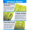 image:imageAPTRO Mens Swim Trunks 9 inch Bathing Suit Board Shorts with Zipper Pockets Swimming Swimsuit Beach Shorts Big and TallNeon Green to Purple