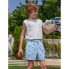 image:imageAPTRO 2 in 1 Boys Swim Trunks Quick Dry Kids Bathing Suits Zipper Pockets Board Shorts 516YG09 Fishing Hook