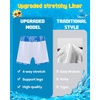 image:imageAPTRO 2 in 1 Boys Swim Trunks Quick Dry Kids Bathing Suits Zipper Pockets Board Shorts 516YG17 Pineapple Blue 02