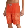 image:imageAPTRO Mens Swim Trunks 9 with Zipper Pockets Quick Dry Bathing Suit Swim Shorts Swimwear Beach Long ShortsZp01 Orange Totem