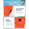 image:imageAPTRO Mens Swim Trunks 9 with Zipper Pockets Quick Dry Bathing Suit Swim Shorts Swimwear Beach Long ShortsZp01 Orange Totem
