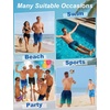 image:imageAPTRO Mens Swim Trunks 9 with Zipper Pockets Quick Dry Bathing Suit Swim Shorts Swimwear Beach Long ShortsZp01 Orange Totem