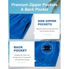image:imageAPTRO Mens Swim Trunks 9 with Zipper Pockets Quick Dry Bathing Suit Swim Shorts Swimwear Beach Long ShortsZp02 Blue Totem