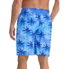 image:imageAPTRO Mens Swim Trunks 9 with Zipper Pockets Quick Dry Bathing Suit Swim Shorts Swimwear Beach Long ShortsZp09 Blue Palm