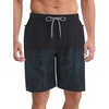 image:imageAPTRO Mens Swim Trunks 9 with Zipper Pockets Quick Dry Bathing Suit Swim Shorts Swimwear Beach Long ShortsZp03 Black Totem