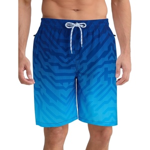 image:imageAPTRO Mens Swim Trunks 9 with Zipper Pockets Quick Dry Bathing Suit Swim Shorts Swimwear Beach Long ShortsZp06 Blue Diagonal