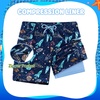 image:imageAPTRO Boys Swim Trunks with Compression Liner Zipper Pockets Quick Dry 4Way Stretch Kids Swim ShortsHl01 Space Ship