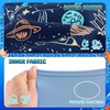 image:imageAPTRO Boys Swim Trunks with Compression Liner Zipper Pockets Quick Dry 4Way Stretch Kids Swim ShortsHl01 Space Ship
