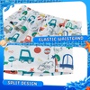 image:imageAPTRO Boys Swim Trunks with Compression Liner Zipper Pockets Quick Dry 4Way Stretch Kids Swim ShortsHl02 Car