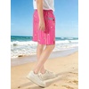 image:imageAPTRO Boys Swim Trunks with Compression Liner Zipper Pockets Quick Dry 4Way Stretch Kids Swim ShortsHl04 Pink Star