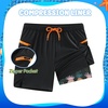 image:imageAPTRO Boys Swim Trunks with Compression Liner Zipper Pockets Quick Dry 4Way Stretch Kids Swim ShortsHl06 Black