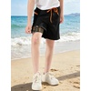 image:imageAPTRO Boys Swim Trunks with Compression Liner Zipper Pockets Quick Dry 4Way Stretch Kids Swim ShortsHl06 Black