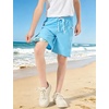 image:imageAPTRO Boys Swim Trunks with Compression Liner Zipper Pockets Quick Dry 4Way Stretch Kids Swim ShortsHl07 Blue