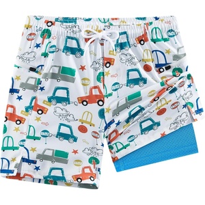 image:imageAPTRO Boys Swim Trunks with Compression Liner Zipper Pockets Quick Dry 4Way Stretch Kids Swim ShortsHl02 Car
