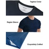 image:imageAPTRO Mens Dry Fit Workout Shirts Quick Dry Performance Gym T Shirts for Men Athletic Running Training TopB09 Black Blue