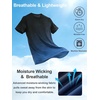 image:imageAPTRO Mens Dry Fit Workout Shirts Quick Dry Performance Gym T Shirts for Men Athletic Running Training TopB09 Black Blue