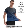 image:imageAPTRO Mens Dry Fit Workout Shirts Quick Dry Performance Gym T Shirts for Men Athletic Running Training TopB09 Black Blue