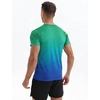 image:imageAPTRO Mens Dry Fit Workout Shirts Quick Dry Performance Gym T Shirts for Men Athletic Running Training TopDark Blue Green