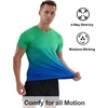 image:imageAPTRO Mens Dry Fit Workout Shirts Quick Dry Performance Gym T Shirts for Men Athletic Running Training TopDark Blue Green