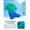 image:imageAPTRO Mens Dry Fit Workout Shirts Quick Dry Performance Gym T Shirts for Men Athletic Running Training TopDark Blue Green