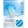 image:imageAPTRO Mens Dry Fit Workout Shirts Quick Dry Performance Gym T Shirts for Men Athletic Running Training TopLight Bluegreen